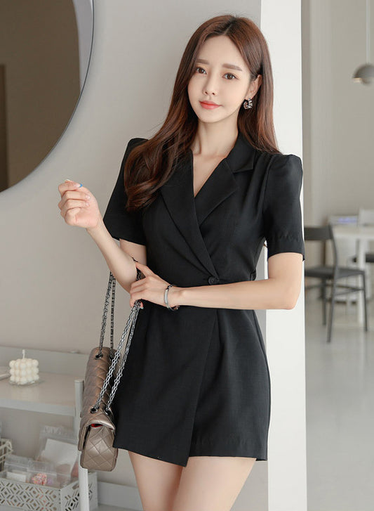 Elle Black Romper