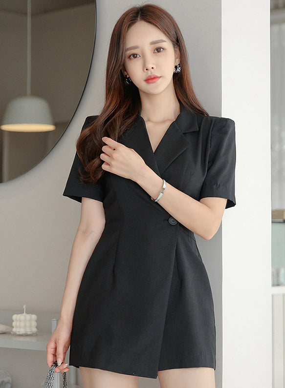 Elle Black Romper