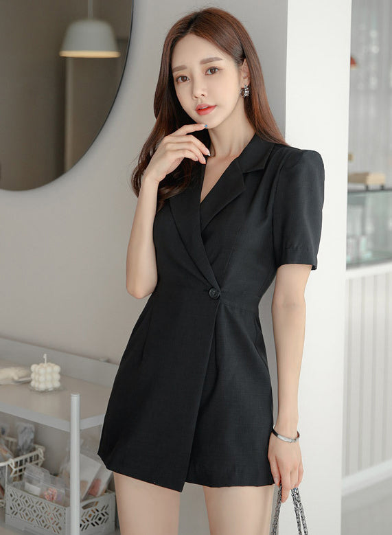 Elle Black Romper