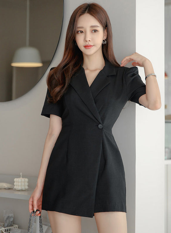 Elle Black Romper