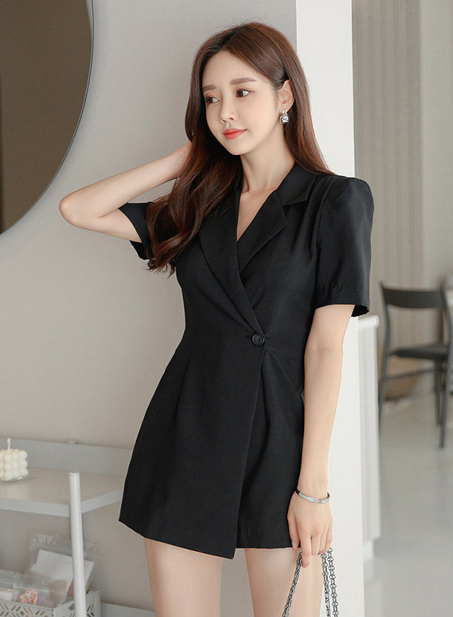 Elle Black Romper