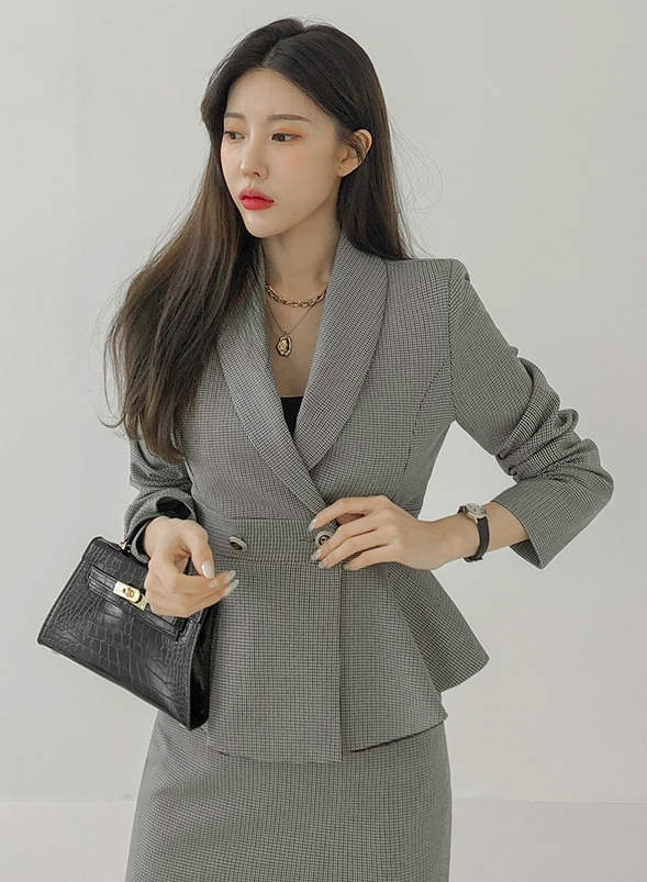 Jas Outerwear and Skirt Set