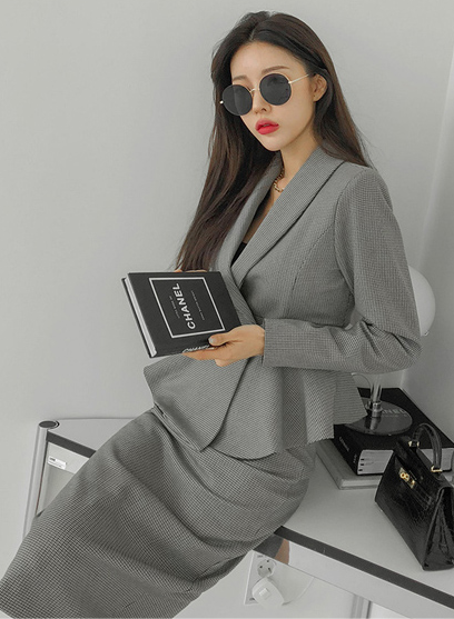 Jas Outerwear and Skirt Set