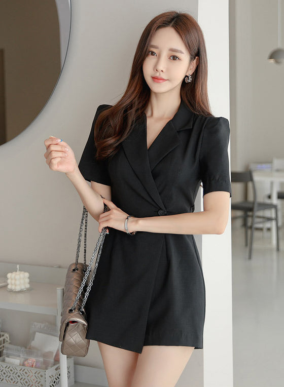 Elle Black Romper