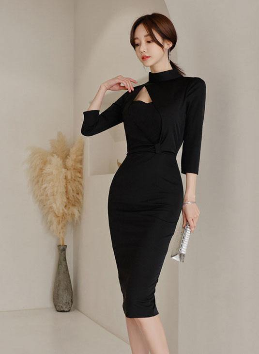 Tamisa Black Dress - One Chic Store