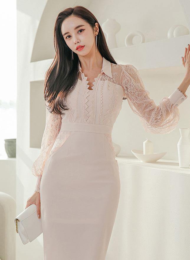 Merin Sleeved Dress - One Chic Store