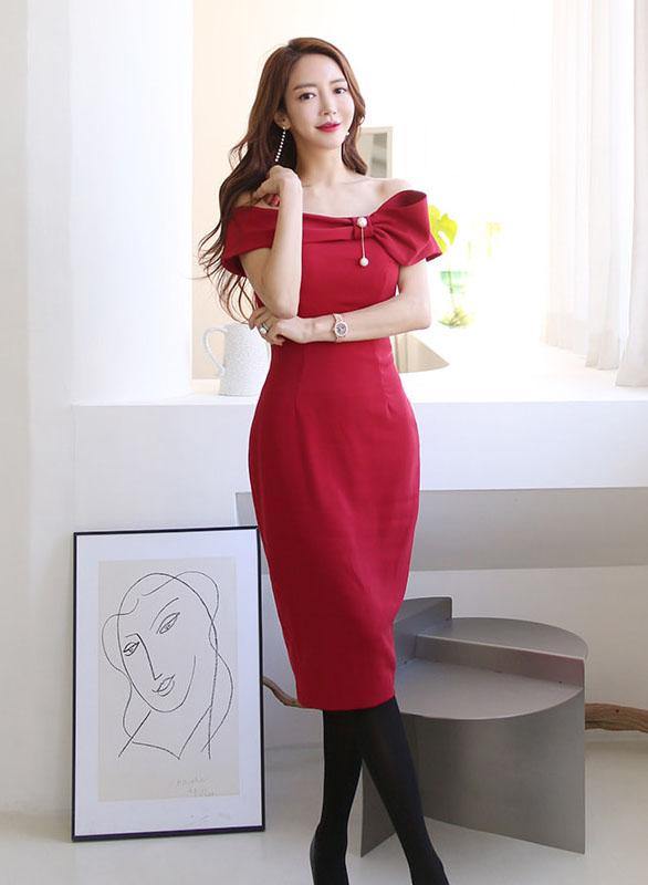 Charlotte Red Dress - One Chic Store