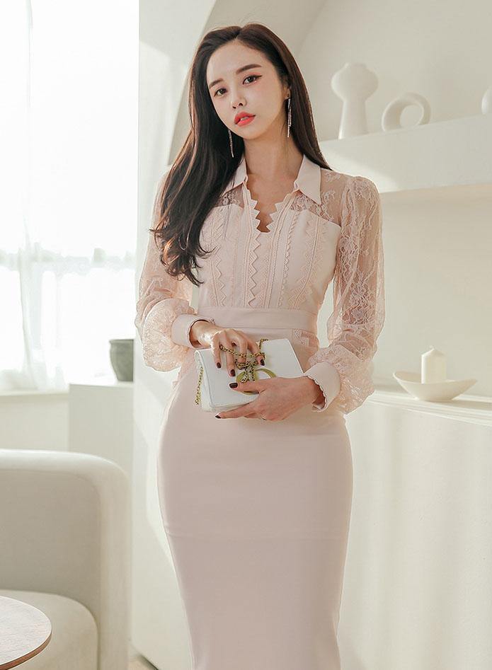 Merin Sleeved Dress - One Chic Store