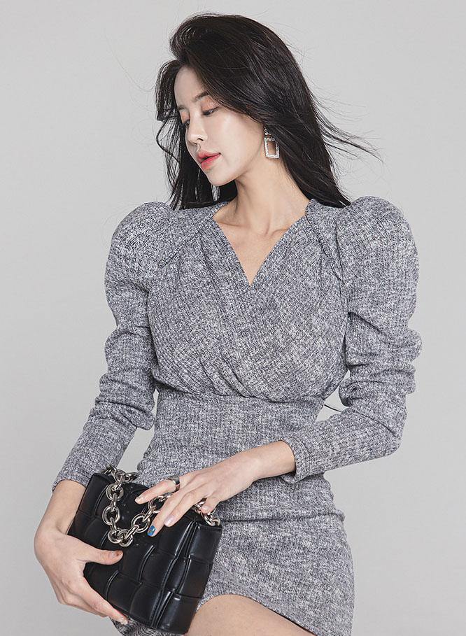 Thea Grey Dress - One Chic Store